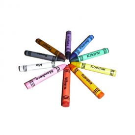 Crayons With Māori & English Labels (10 Pce)