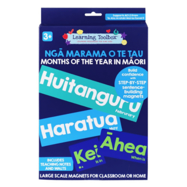 Ngā marama o te tau – Months of the year in Māori (23+ Pce magnets)
