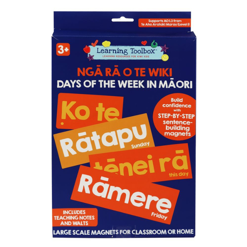 Ngā rā o te wiki - Days of the week in Māori (21+ Pce magnets)