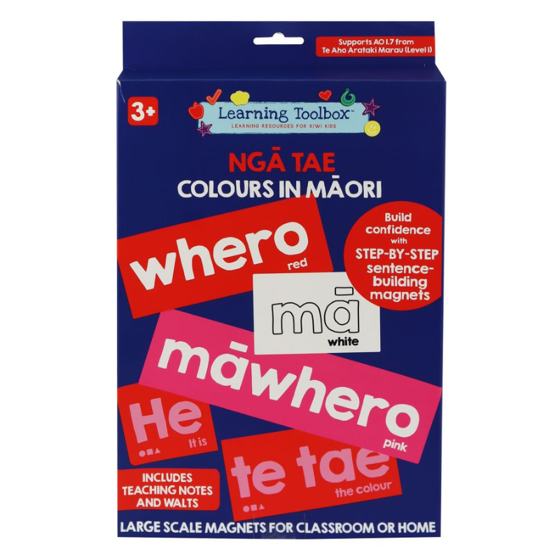 Ngā tae - Colours in Māori (27+ Pce magnets)